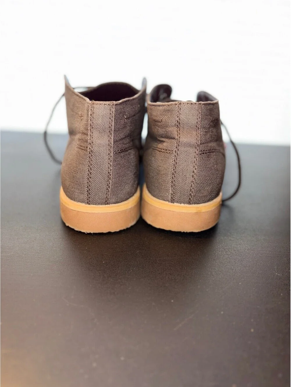 Levi's Men's Size 10 Brown Canvas Casual Lace Up Ankle Chukka Boots Shoes 1287